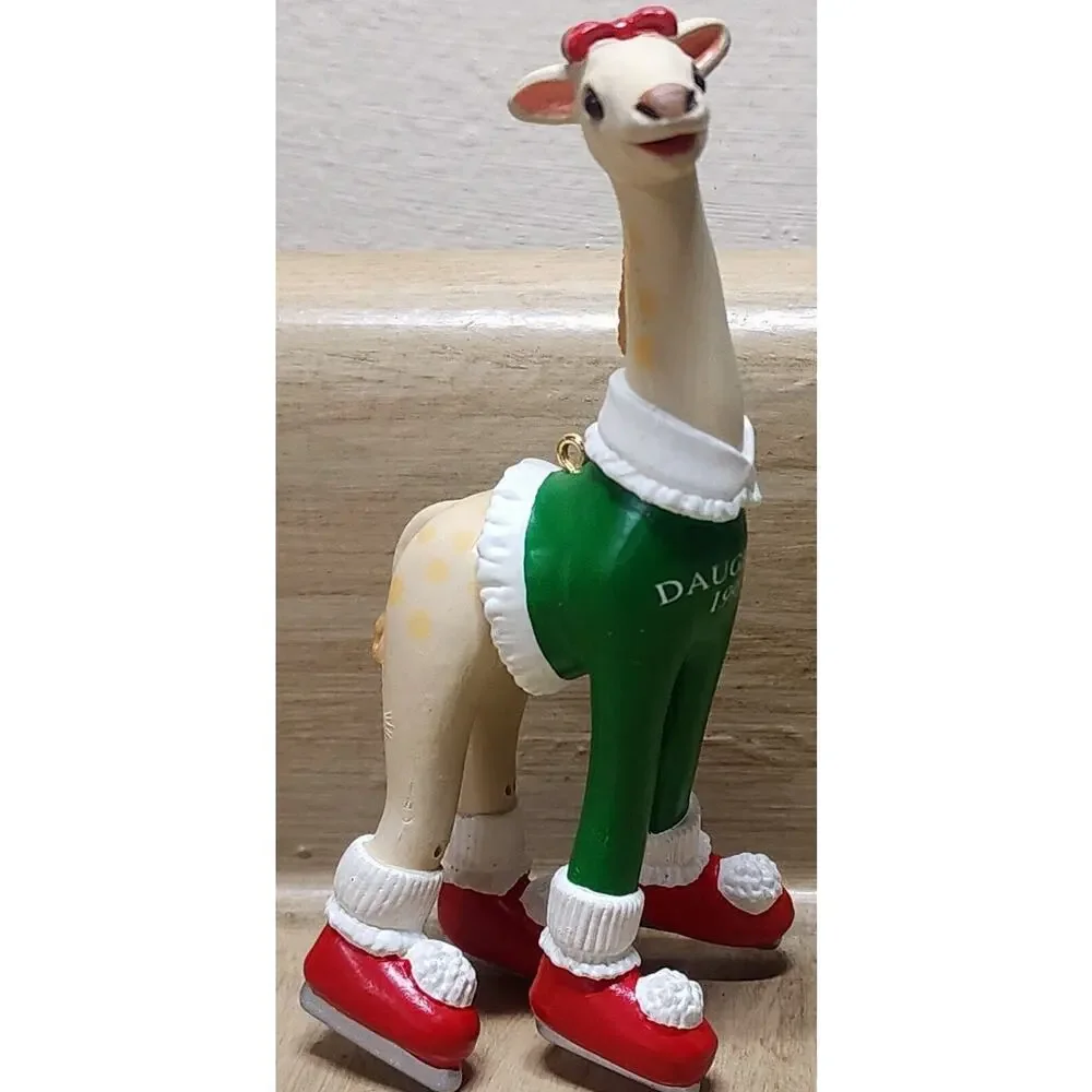 Hallmark Keepsake Daughter Giraffe Christmas Ornament 4.5 in 1993 Bendable